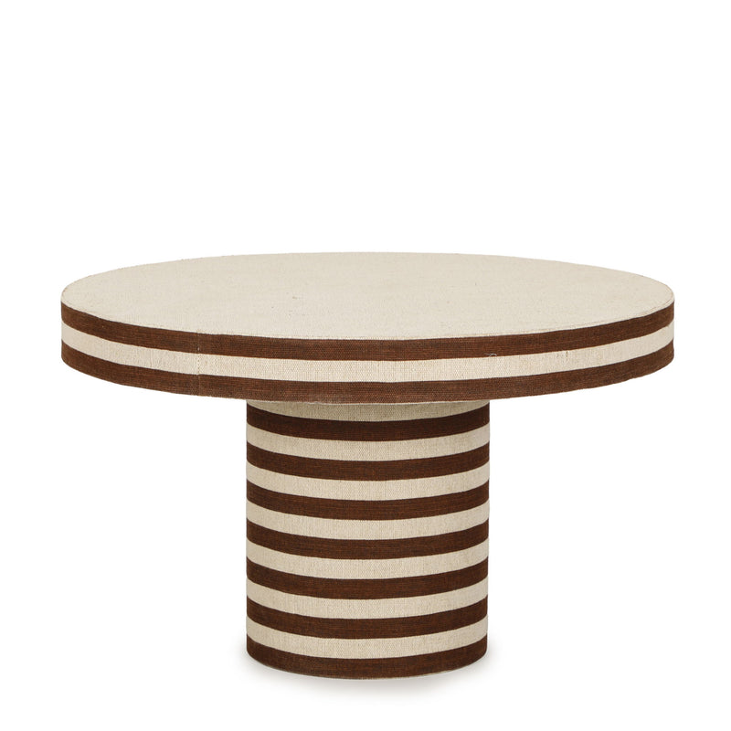 Lyra - Striped Cotton Jute Contract-Grade Table - R&R Furniture Gallery (Fountain Valley, CA)