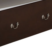 Elegant Glory Furniture trundle bed with classic design, featuring a wooden frame and hidden storage drawer for versatile sleeping space.