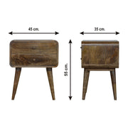 Curved Nightstand - R&R Furniture Gallery (Fountain Valley, CA)