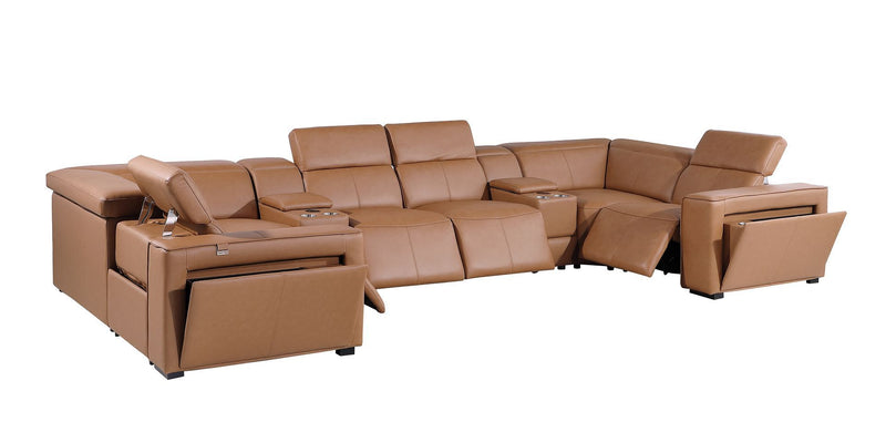 1224 - 8-Piece U-Shaped Sectional Sofa In With 4 Power Recliners & Power Headrest