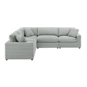Jenny - 5 Piece Sectional - Gray - R&R Furniture Gallery (Fountain Valley, CA)