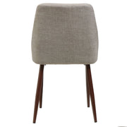 Modern Dining Chair With Iron Legs And Wood Finish - R&R Furniture Gallery (Fountain Valley, CA)