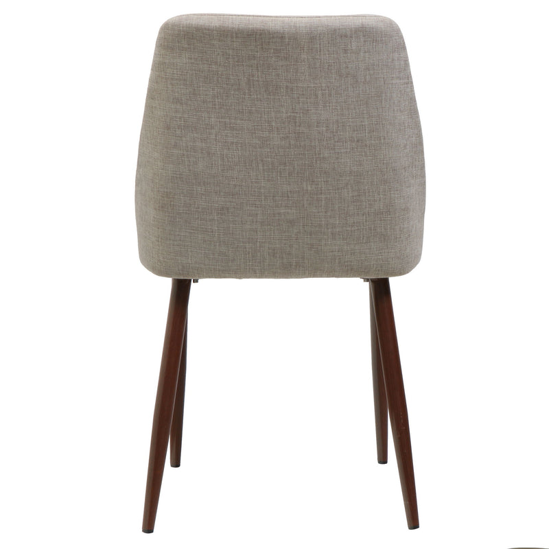 Modern Dining Chair With Iron Legs And Wood Finish - R&R Furniture Gallery (Fountain Valley, CA)