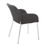 Set of two Lumi Source Daniella contemporary modern dining chairs with sleek design and neutral upholstery.
