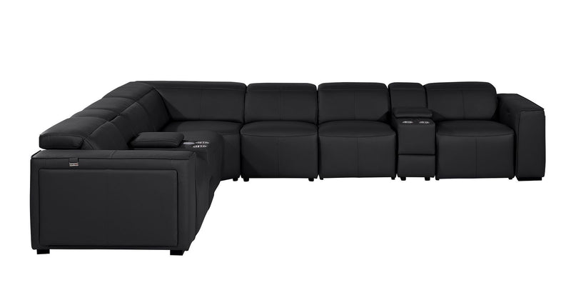 1224 - 8-Piece U-Shaped Sectional Sofa In With 4 Power Recliners & Power Headrest