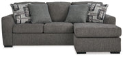 Gardiner - Sofa Chaise - Pewter - R&R Furniture Gallery (Fountain Valley, CA)