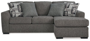 Gardiner - Sofa Chaise - Pewter - R&R Furniture Gallery (Fountain Valley, CA)