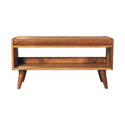 Solid Wood Bench With Upholstered Sea - R&R Furniture Gallery (Fountain Valley, CA)