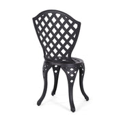 Bono Metal Bistro Set - Black - R&R Furniture Gallery (Fountain Valley, CA)