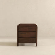Lionel - Nightstand 3 Drawer Bed Side Table - Brown - R&R Furniture Gallery (Fountain Valley, CA)