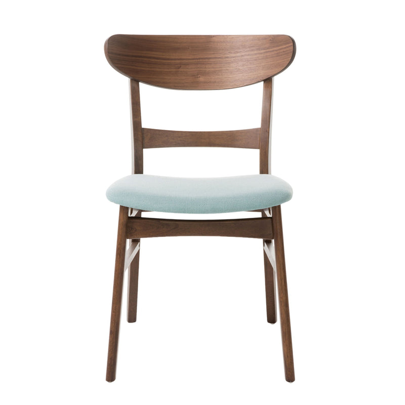 Mid Century Dining Chairs With Cushioned Seats And Wood Frame (Set of 2) - R&R Furniture Gallery (Fountain Valley, CA)