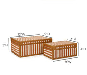 Kora - Cotton Jute Jewelry Box Set - R&R Furniture Gallery (Fountain Valley, CA)