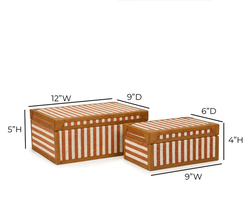 Kora - Cotton Jute Jewelry Box Set - R&R Furniture Gallery (Fountain Valley, CA)