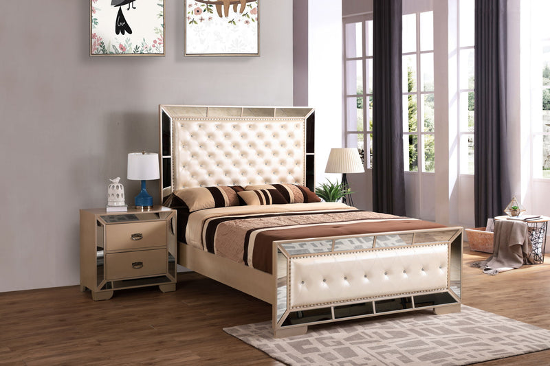 Stylish Contemporary Bed With Minimalist Design - R&R Furniture Gallery (Fountain Valley, CA)