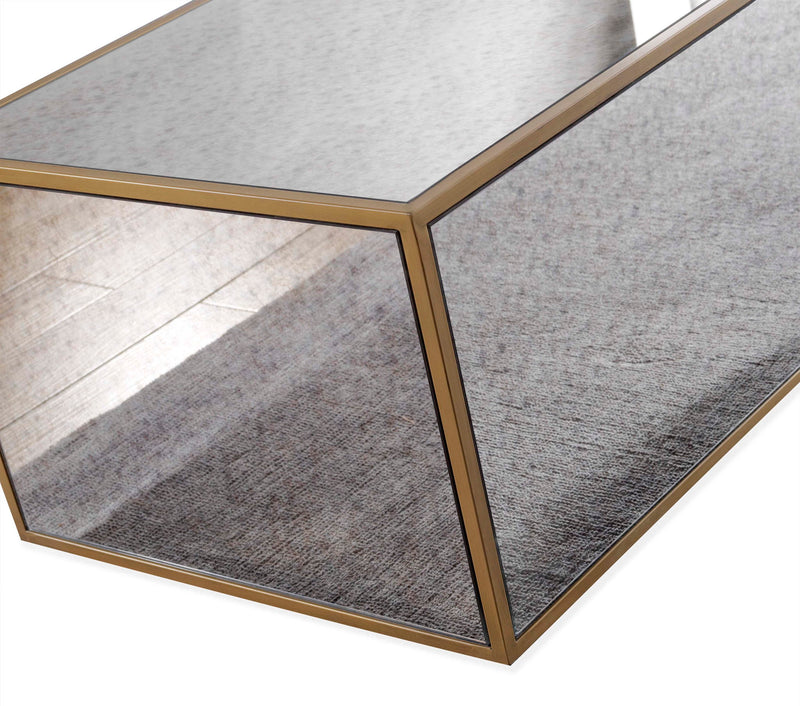 Lana - Mirrored Coffee Table - R&R Furniture Gallery (Fountain Valley, CA)