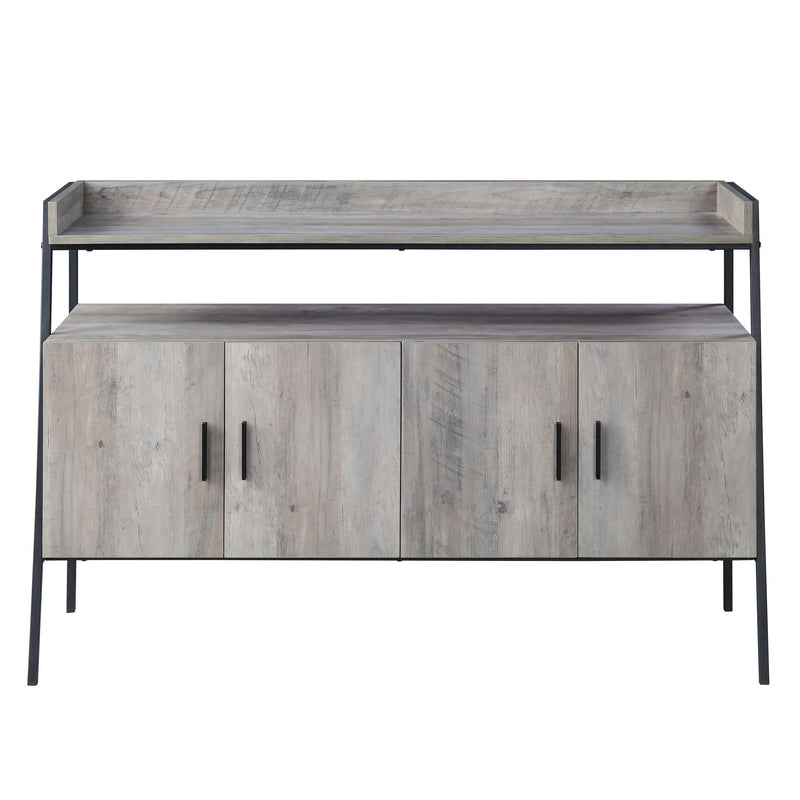 Samiya - TV Stand - Gray Oak & Black - R&R Furniture Gallery (Fountain Valley, CA)