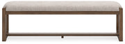 Cabalynn - Large Uph Dining Room Bench - Oatmeal / Light Brown - R&R Furniture Gallery (Fountain Valley, CA)