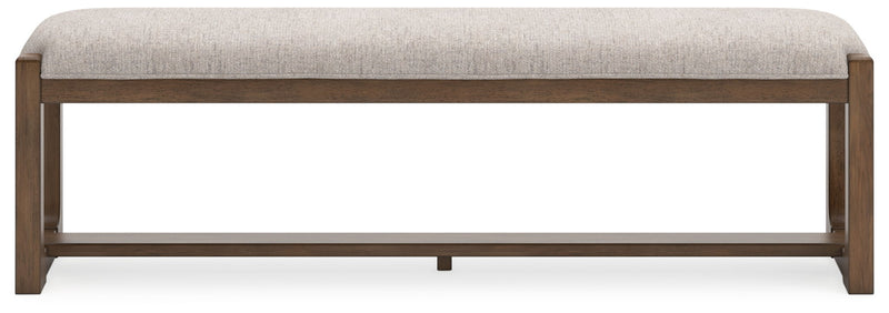 Cabalynn - Large Uph Dining Room Bench - Oatmeal / Light Brown - R&R Furniture Gallery (Fountain Valley, CA)