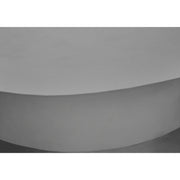 Contemporary 8th Street round accent table suitable for indoor and outdoor use with a sleek modern design.