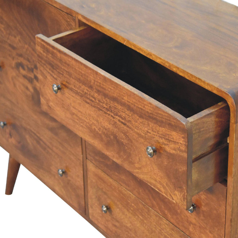 Large Curved Chest - Chestnut - R&R Furniture Gallery (Fountain Valley, CA)