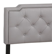 Button tufted upholstered bed by Glory Furniture with cozy, plush fabric and elegant design, perfect for comfortable bedrooms.