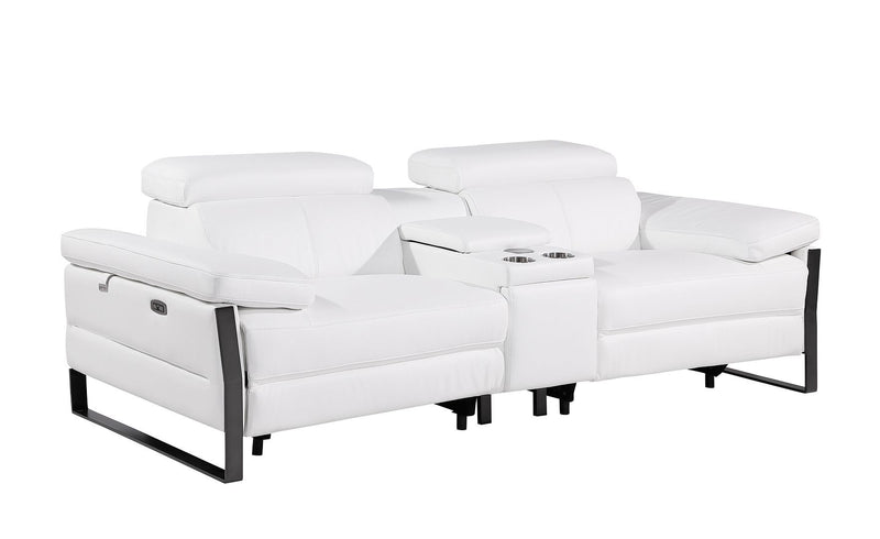 1246 - Modular Power Triple Reclining Sofa, Console Loveseat, And Chair Set With Power Headrests