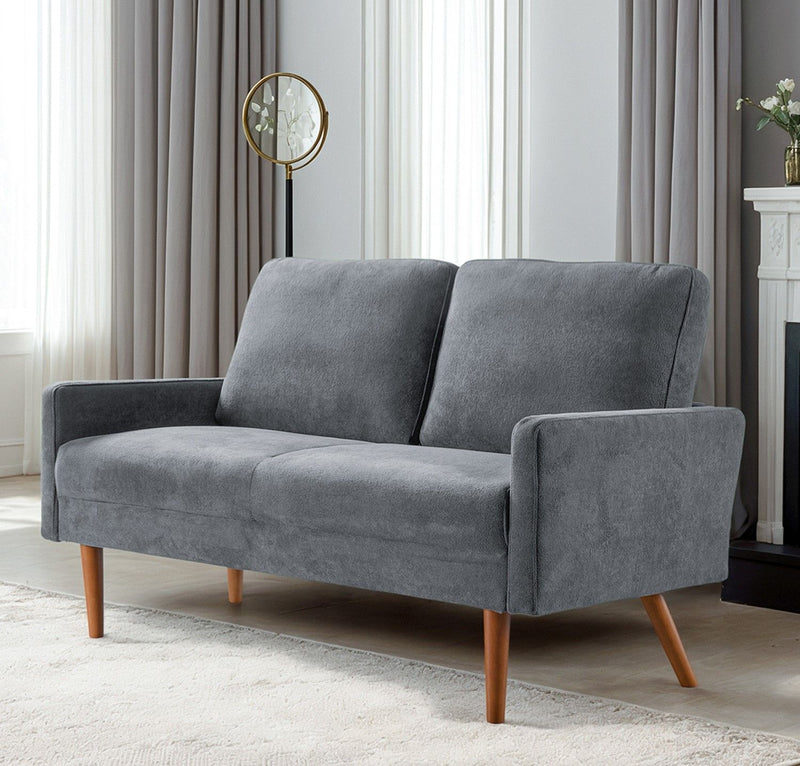 Sofa, European Style With Sleek Design, Modern & Vintage Flair, Upholstered 3 Seater Couch - R&R Furniture Gallery (Fountain Valley, CA)