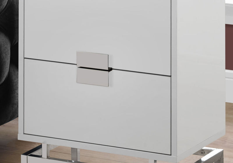 Accent Side Table, Storage Drawer, Modern Design - R&R Furniture Gallery (Fountain Valley, CA)