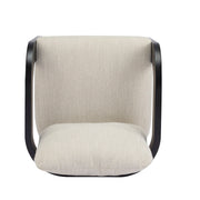 Dining Chairs With Pillow Back (Set of 2) - Beige / Black - R&R Furniture Gallery (Fountain Valley, CA)