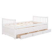 Twin Size Daybed With Trundle And Drawers - R&R Furniture Gallery (Fountain Valley, CA)
