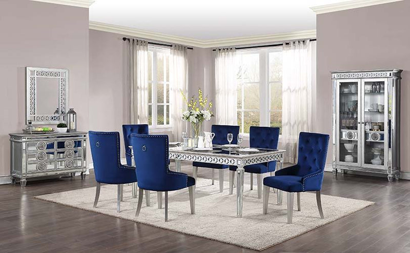 Varian - 34" Server - Mirrored & Antique Platinum - R&R Furniture Gallery (Fountain Valley, CA)