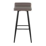 Set of two Lumi Source Ale contemporary fixed height bar stools with sleek modern design and sturdy metal legs.