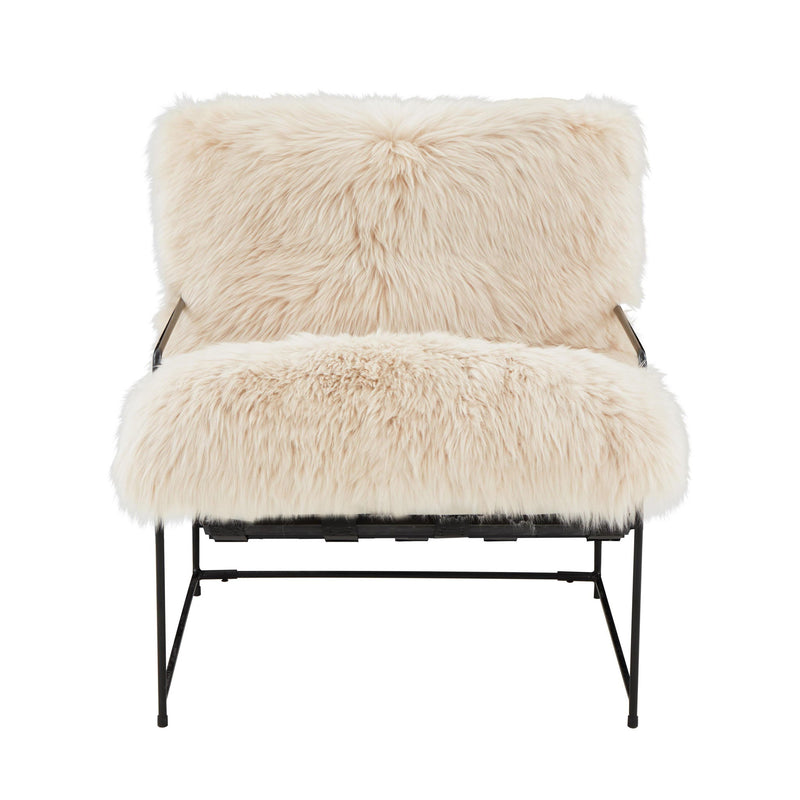 Kimi - Genuine Sheepskin Chair - R&R Furniture Gallery (Fountain Valley, CA)