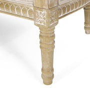 Noble House Inspired Style stationary loveseat with plush fabric and modern design, shown in a cozy living room setting.
