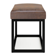 Reynolds - Small Bench - Distressed Chestnut Brown - R&R Furniture Gallery (Fountain Valley, CA)
