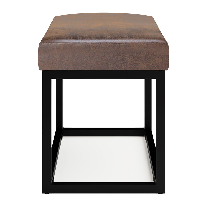Reynolds - Small Bench - Distressed Chestnut Brown - R&R Furniture Gallery (Fountain Valley, CA)