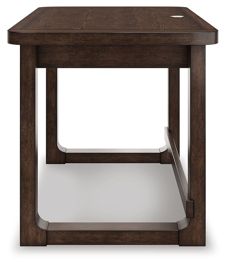 Breckington - Home Office Desk - Dark Brown - R&R Furniture Gallery (Fountain Valley, CA)