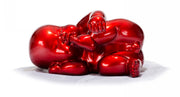 XD0054 Modern Red Baby Playing Sculpture — view 2