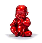 XD00584 Modern Red Baby Sitting Sculpture — view 5