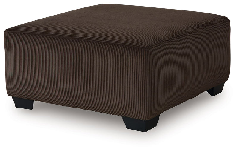 Kimlee - Oversized Accent Ottoman - Chocolate - R&R Furniture Gallery (Fountain Valley, CA)