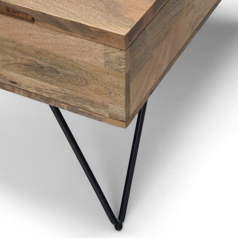 Hunter - Lift Top Square Coffee Table - Natural - R&R Furniture Gallery (Fountain Valley, CA)