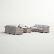 Stylish Sofa Seating Group With Cushions Perfect For Outdoor Gatherings - R&R Furniture Gallery (Fountain Valley, CA)