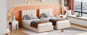 Upholstered Platform Bed With A Hydraulic Storage System - R&R Furniture Gallery (Fountain Valley, CA)