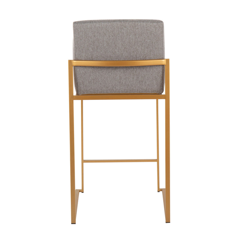 Lumi Source Fuji contemporary high back stylish counter stool with sleek design and modern finish, perfect for kitchen or bar seating.