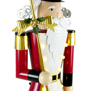 Noble House classic red nutcracker Christmas decor with timeless design and durable construction, ideal for holiday decorations.