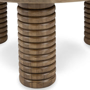 Ilaria - Reclaimed Wood Round Coffee Table - Sand Washed - R&R Furniture Gallery (Fountain Valley, CA)
