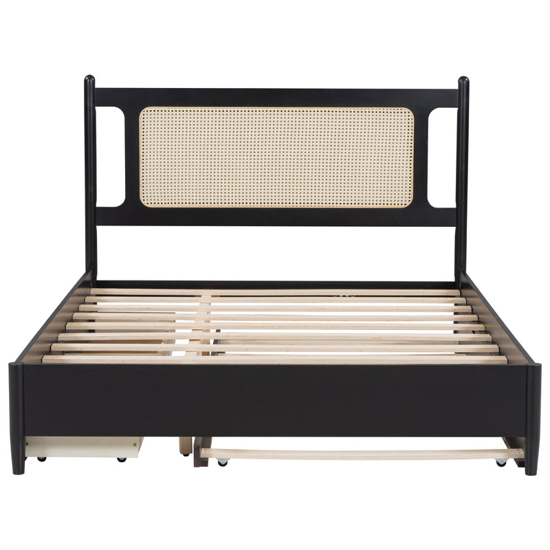 Platform Bed With 2 Big Drawers & Trundle - R&R Furniture Gallery (Fountain Valley, CA)