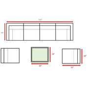 Seating Set With Cushions Handcrafted Wicker Design - R&R Furniture Gallery (Fountain Valley, CA)