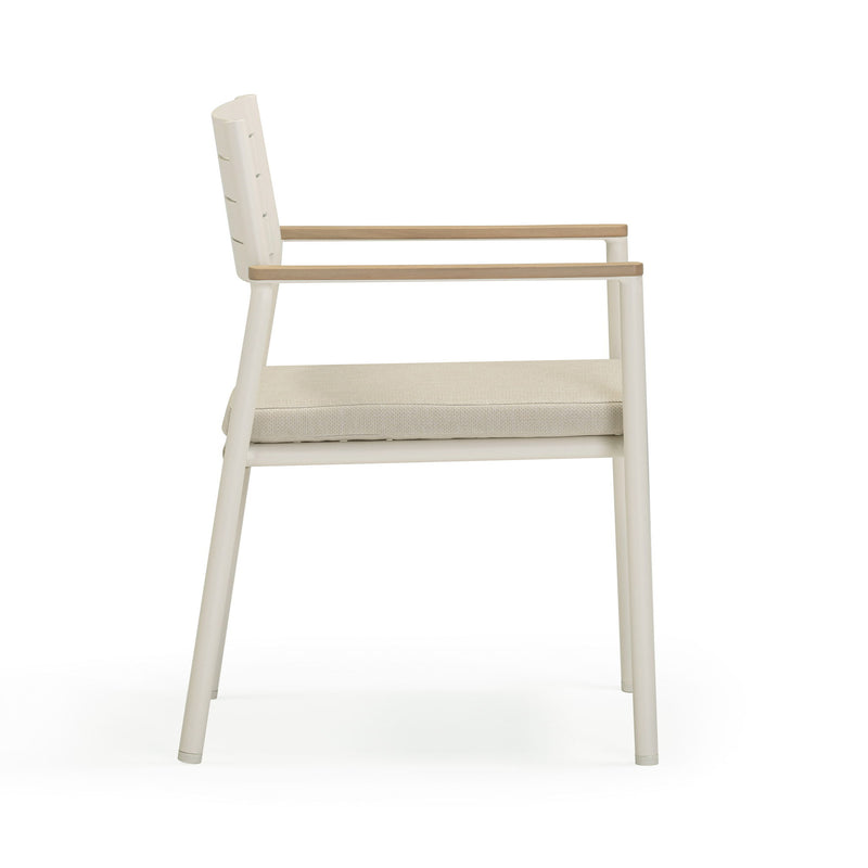 Sardinia - Outdoor Dining Chair (Set of 2) - Cream - R&R Furniture Gallery (Fountain Valley, CA)