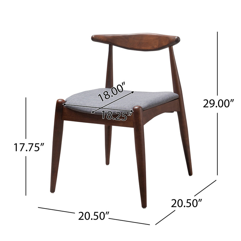 Dining Chairs With Ergonomic Backrest & Comfort Cushions (Set of 2) - R&R Furniture Gallery (Fountain Valley, CA)